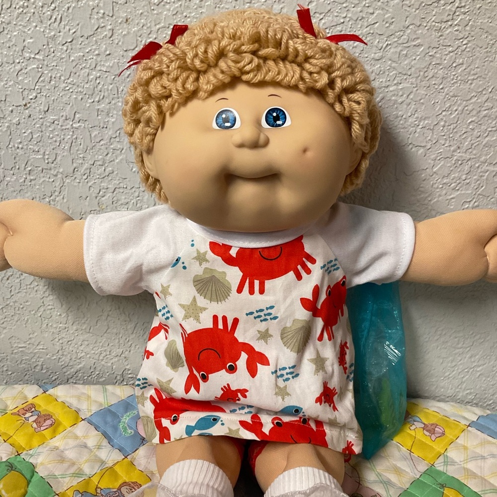 RARE VTG Cabbage Patch Kid Girl Butterscotch Hair IC-Made In Taiwan HM#8 1986